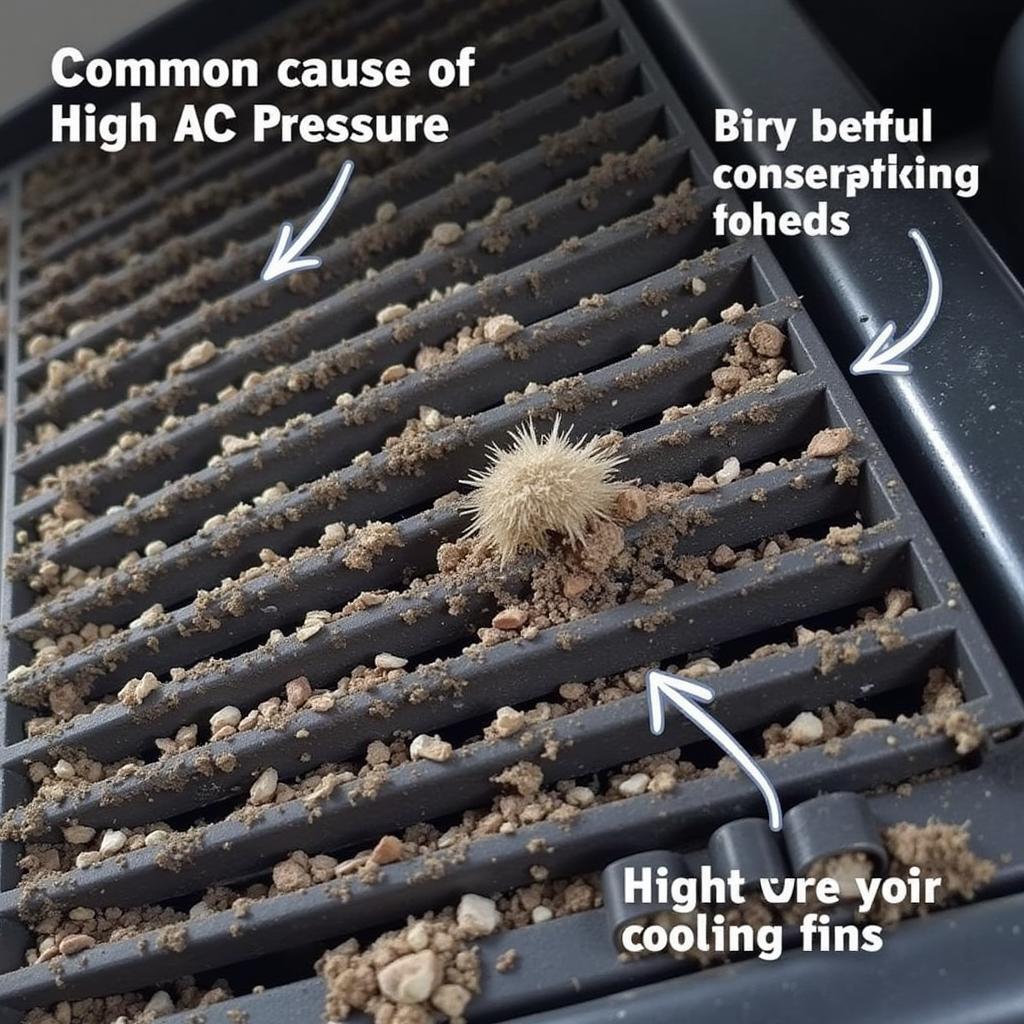 Clogged AC Condenser