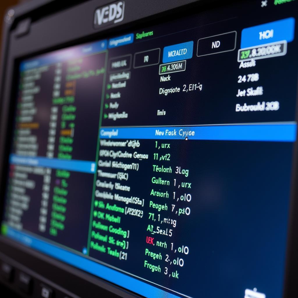 VCDS Software Displaying Diagnostic Data