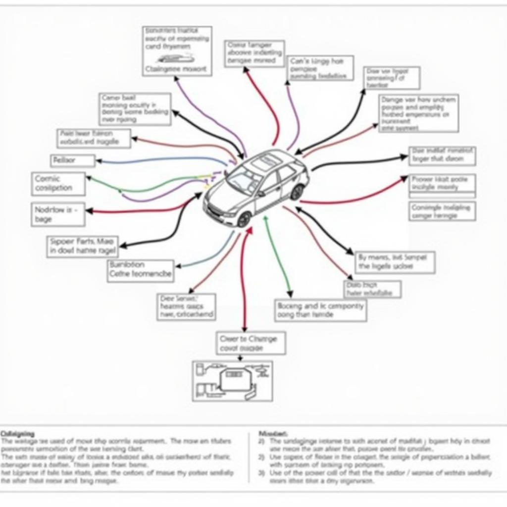 Diagram of Interconnected Automotive Systems