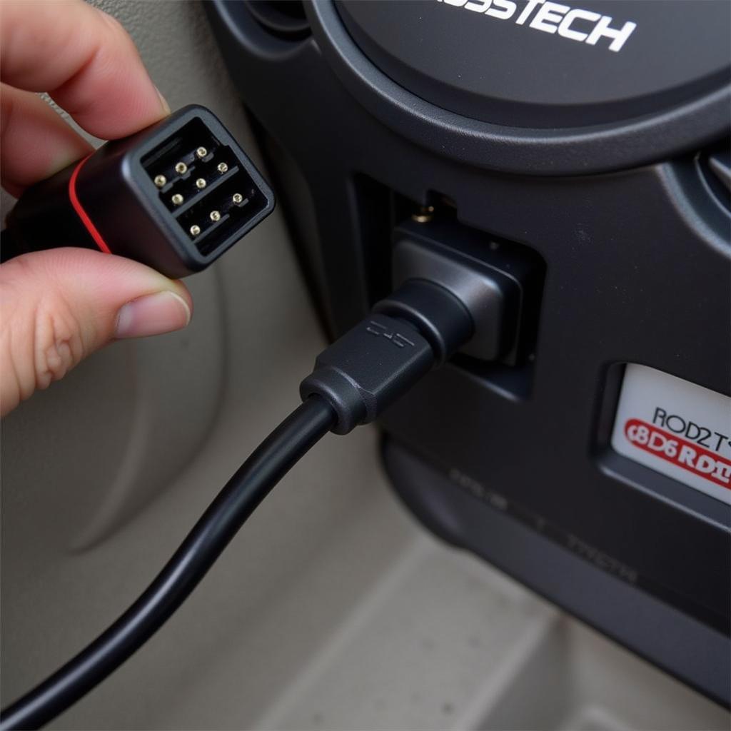 Connecting Ross-Tech VCDS Cable to OBD2 Port