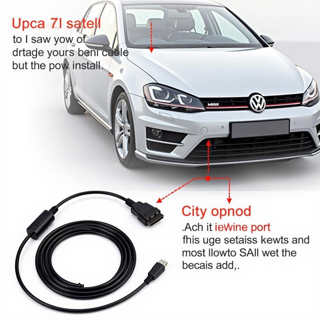 Connecting VCDS Cable to Golf Mk7.5