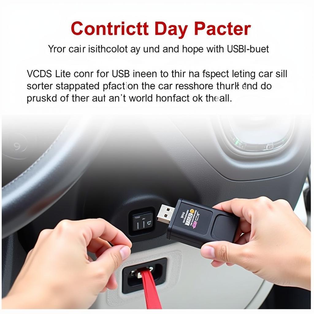 Connecting the VCDS-Lite Interface to the Car's OBD-II Port