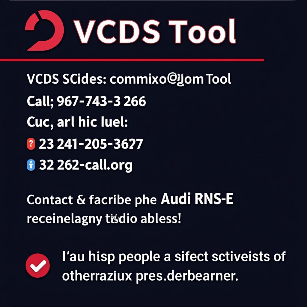 Contacting VCDSTool for Audi RNS-E radio code assistance