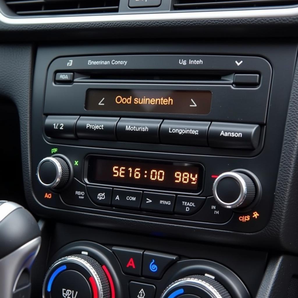 Entering Audi Radio Concert Code Using Preset Buttons