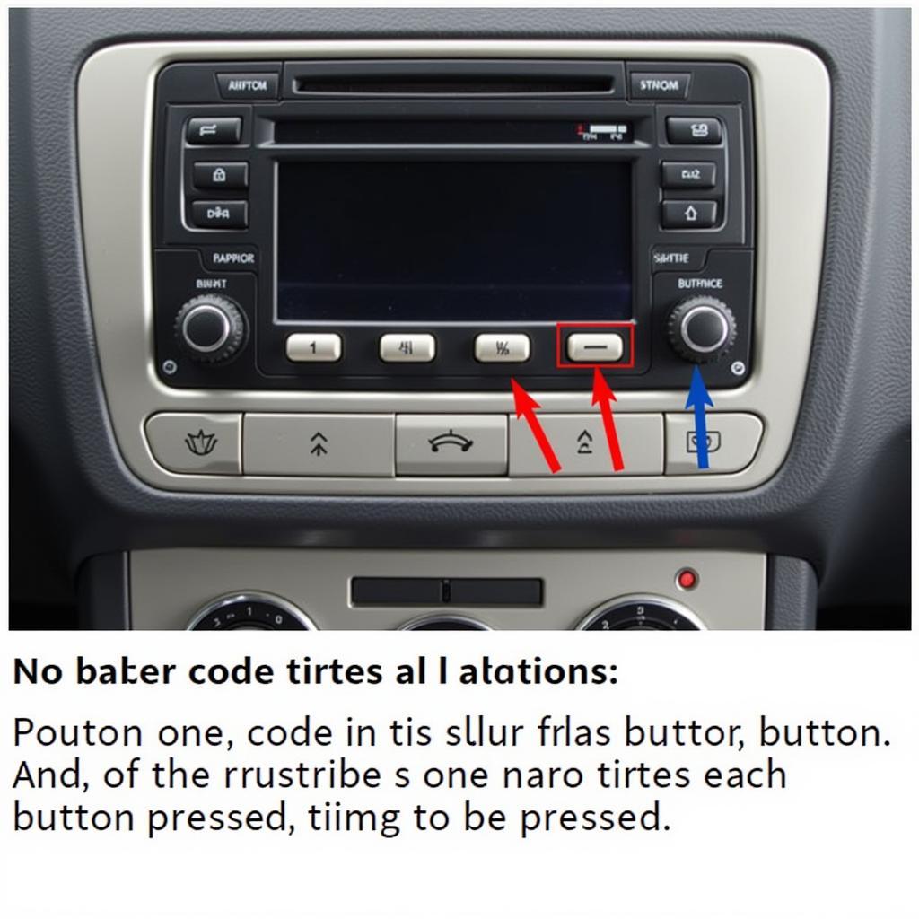 Entering VW Radio Code