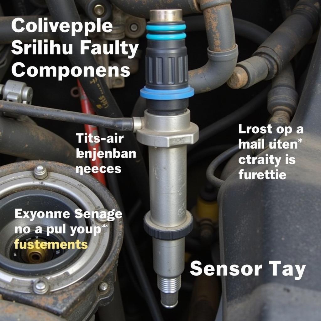 Faulty fuel injection system components