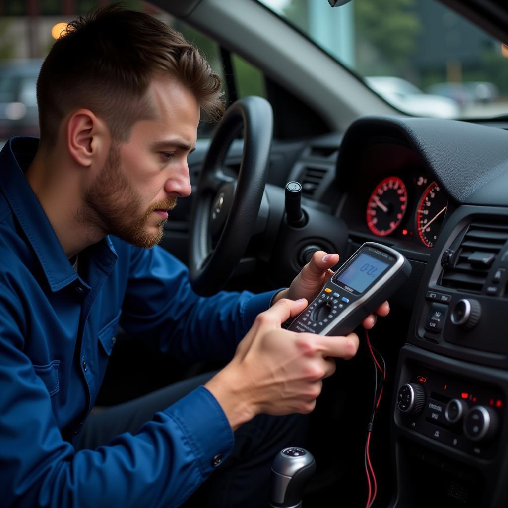 Inspecting a Faulty Instrument Cluster