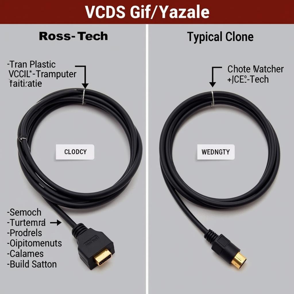 Comparison of Genuine and Clone VAG COM Cables