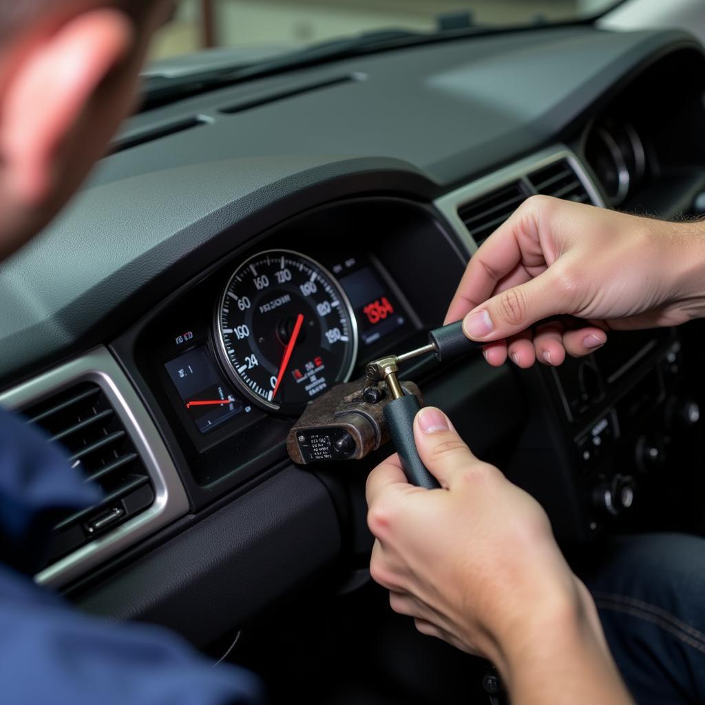 Removing the Old Instrument Cluster