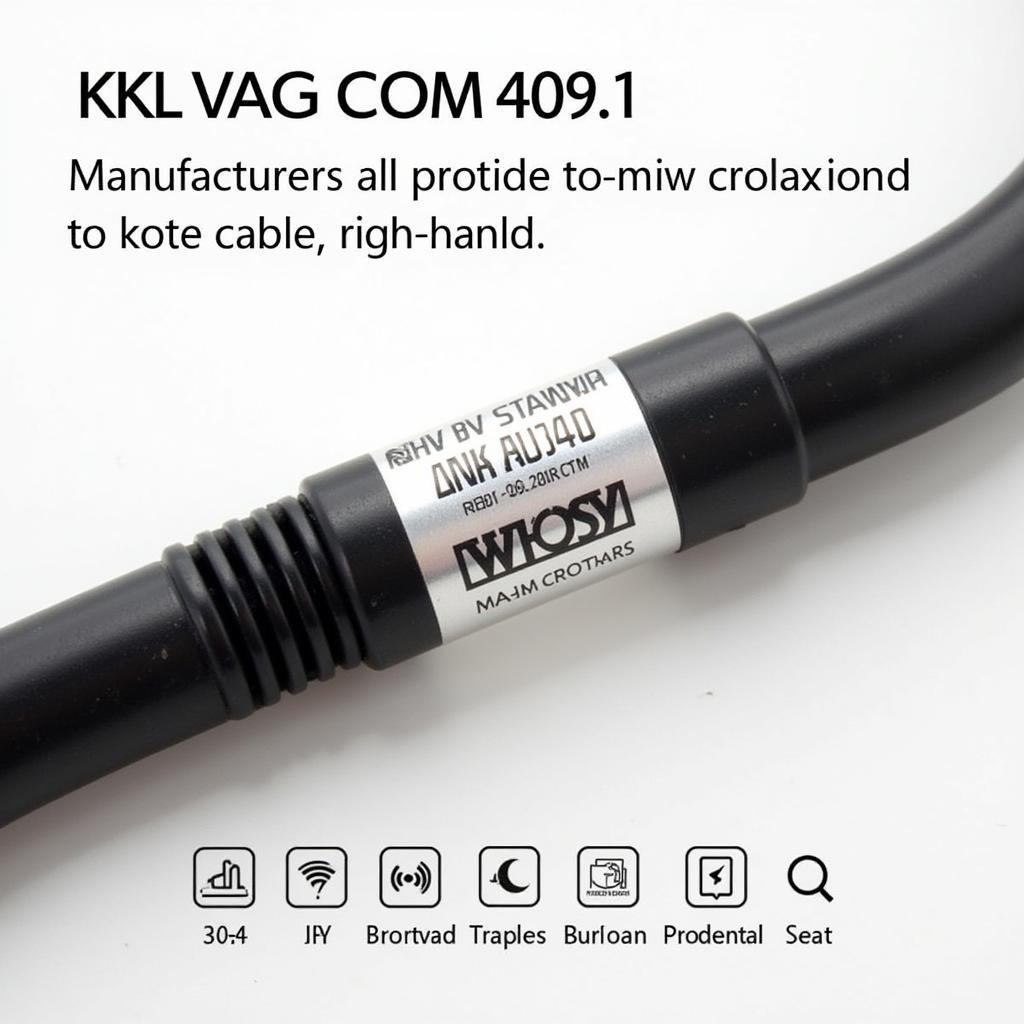 Close-up of KKL VAG COM Cable Details