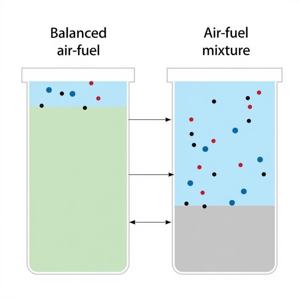 Lean Air-Fuel Mixture Illustration