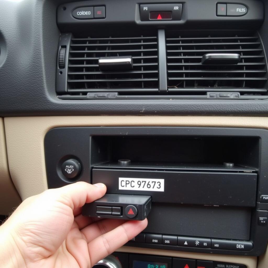 Locating Audi Radio Serial Number