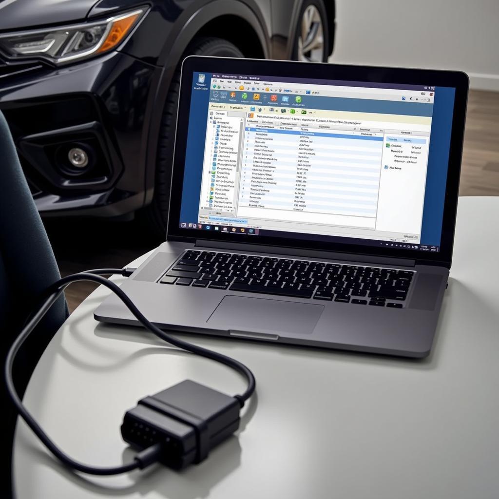 MacBook Connected to Car