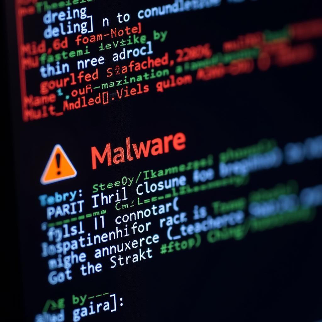 Malware Warning on Computer