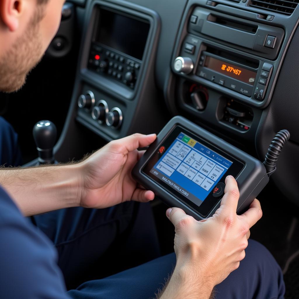 Mechanic Diagnosing Issues in a 2002 VW Golf