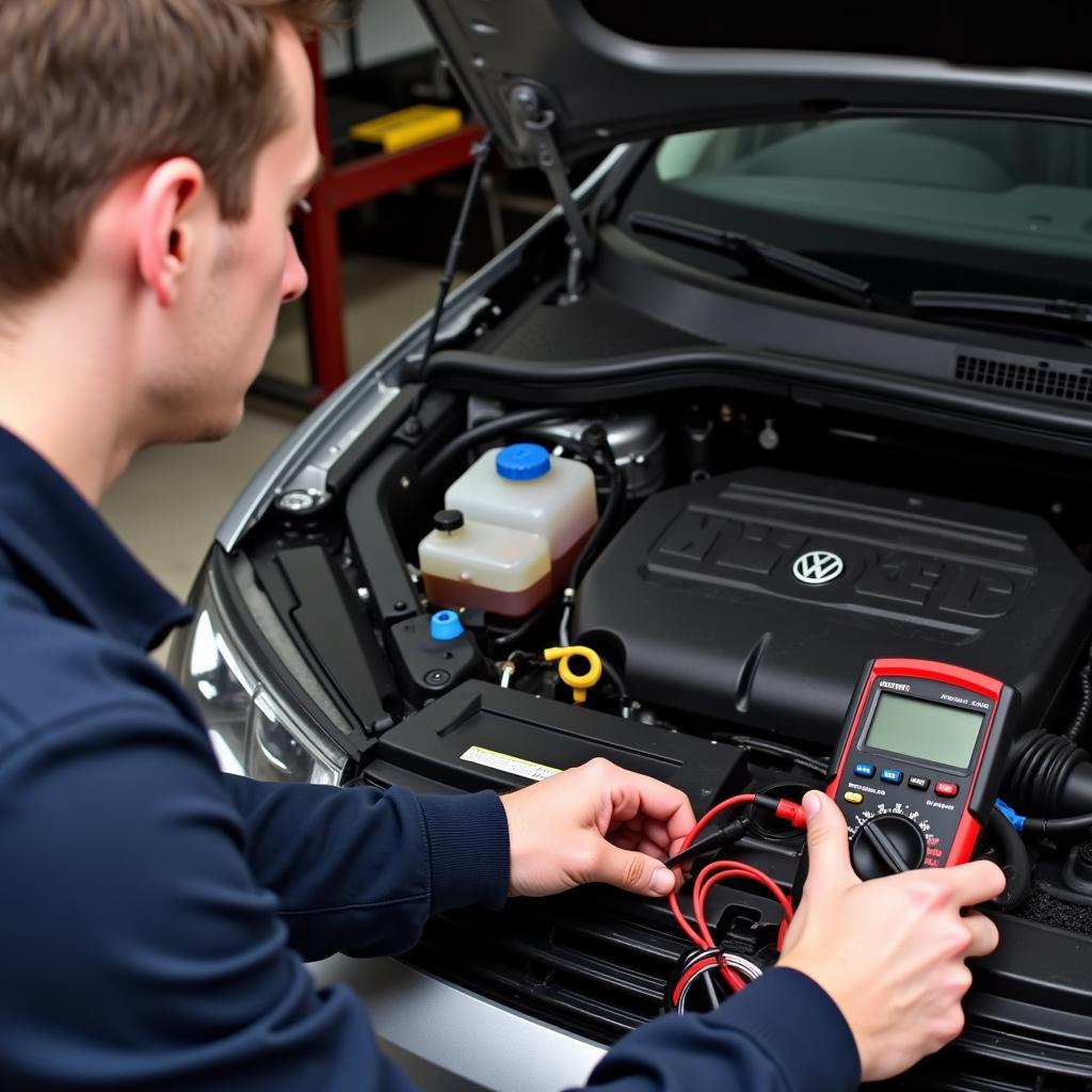 Mechanic Diagnosing P0341 Code in a VW Jetta