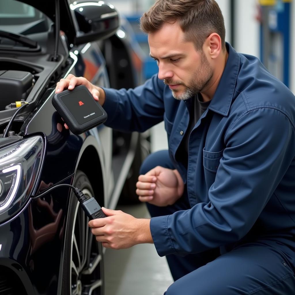 Mechanic Using Ross Tech USB Treiber