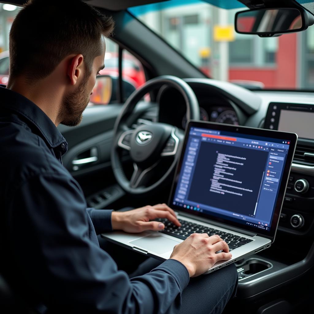 Mechanic Using VCDS