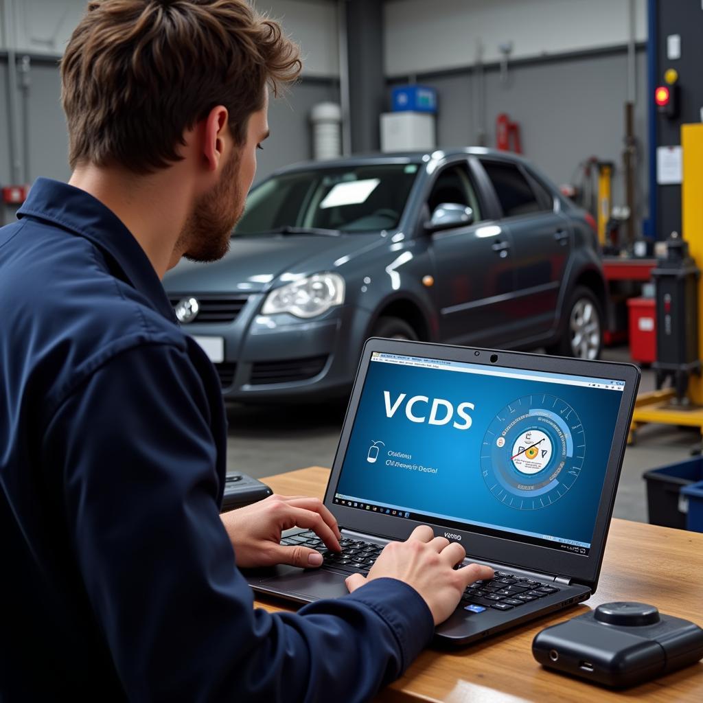 Mechanic Using VCDS Software