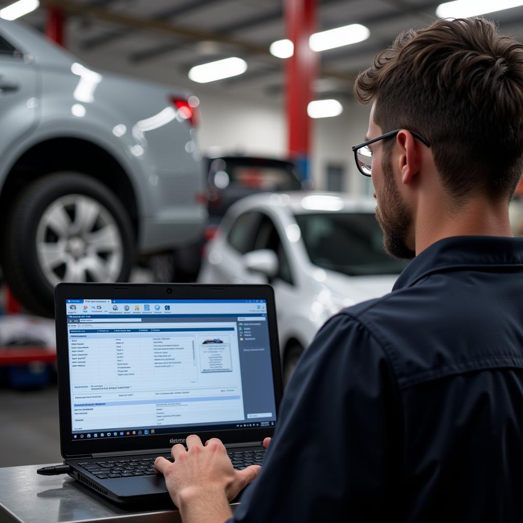 Mechanic Using VCDS