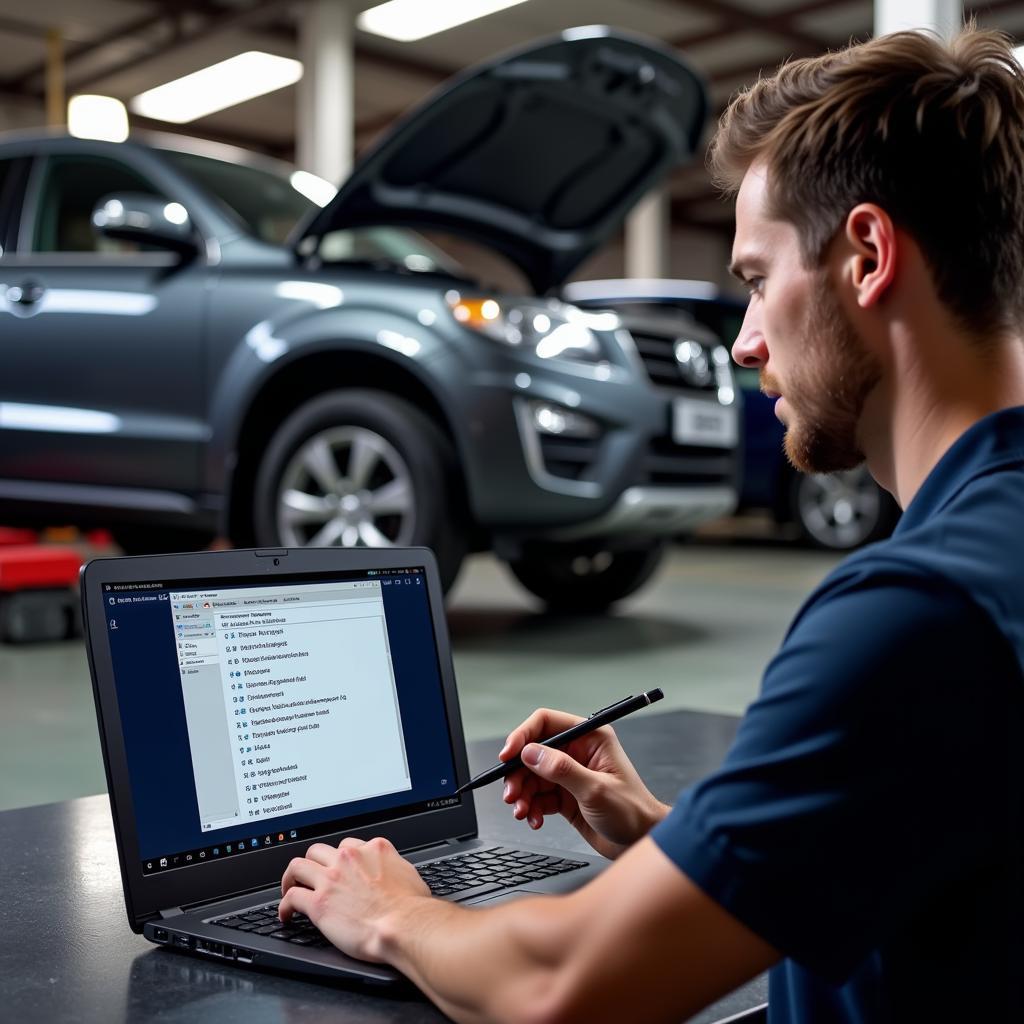 Mechanic Using VCDS Software