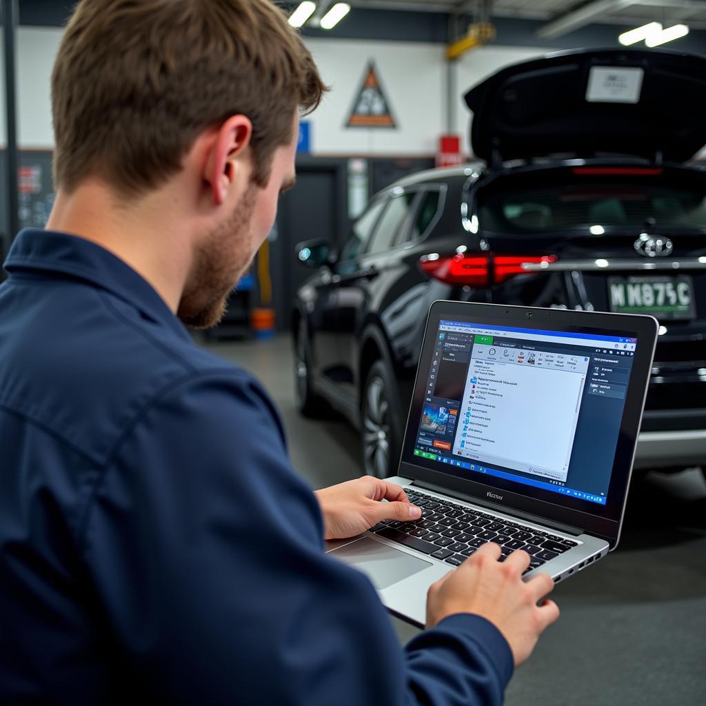 Mechanic Using VCDS Software