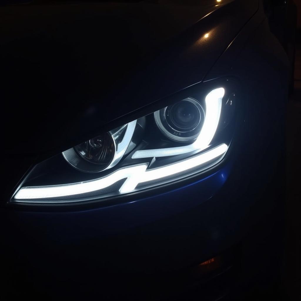 MK7 Golf with Customized Headlights