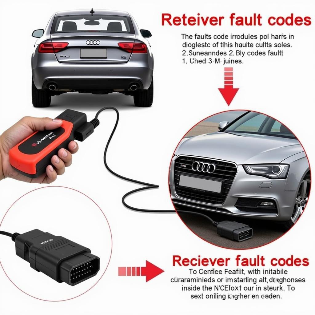 OBD-II Scanner Connected to Audi A5