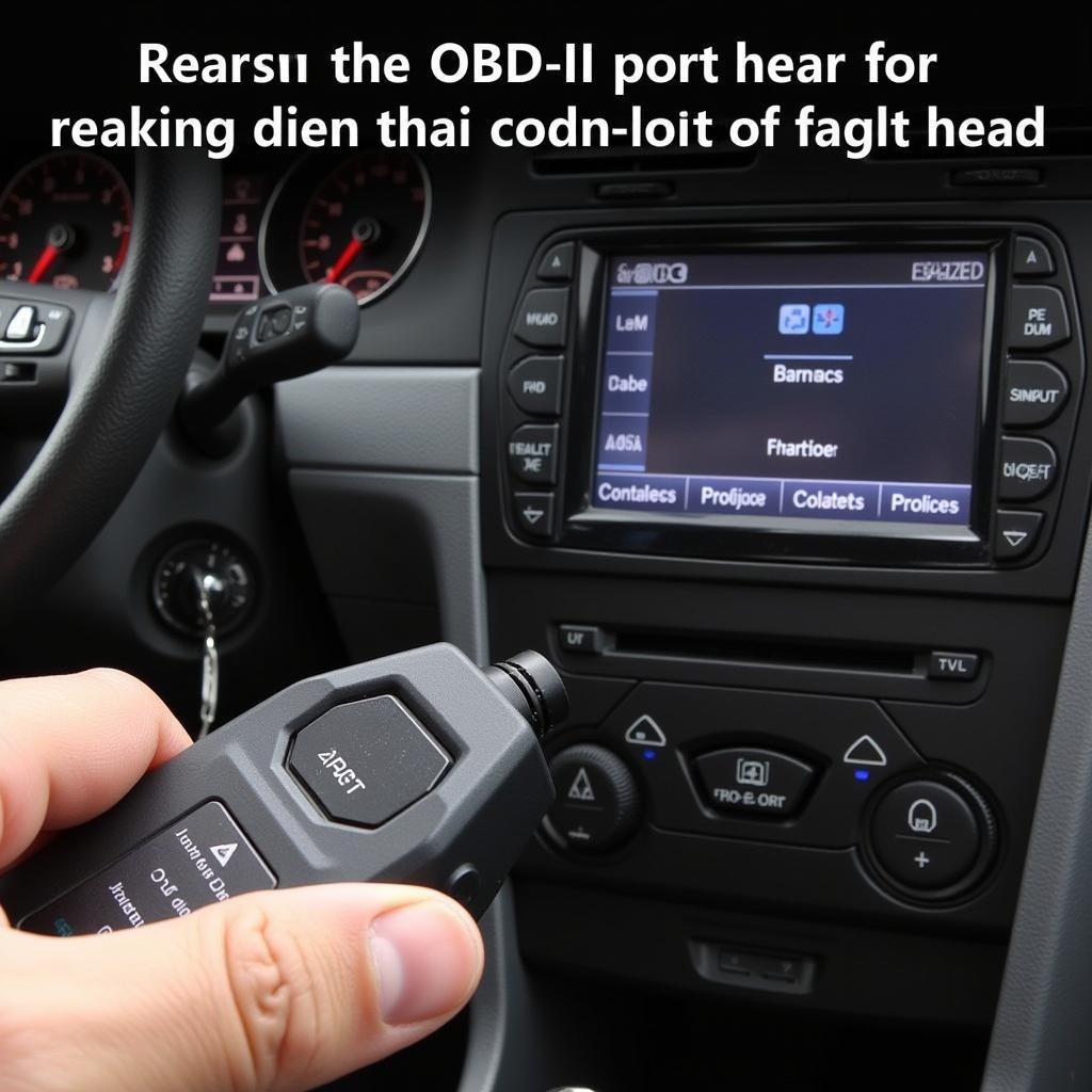 Using an OBD-II Scanner on a VW Golf Mk4