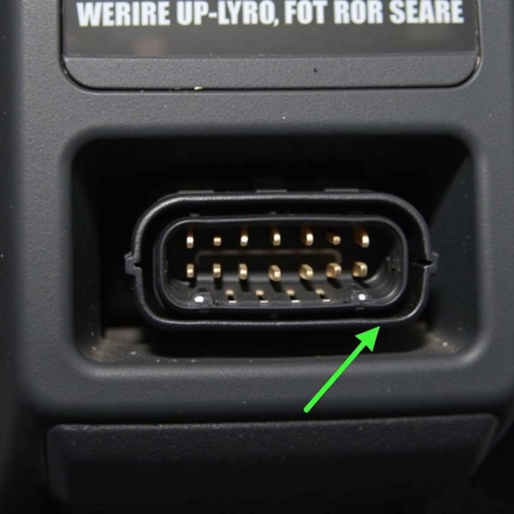 OBD2 port location in a vehicle