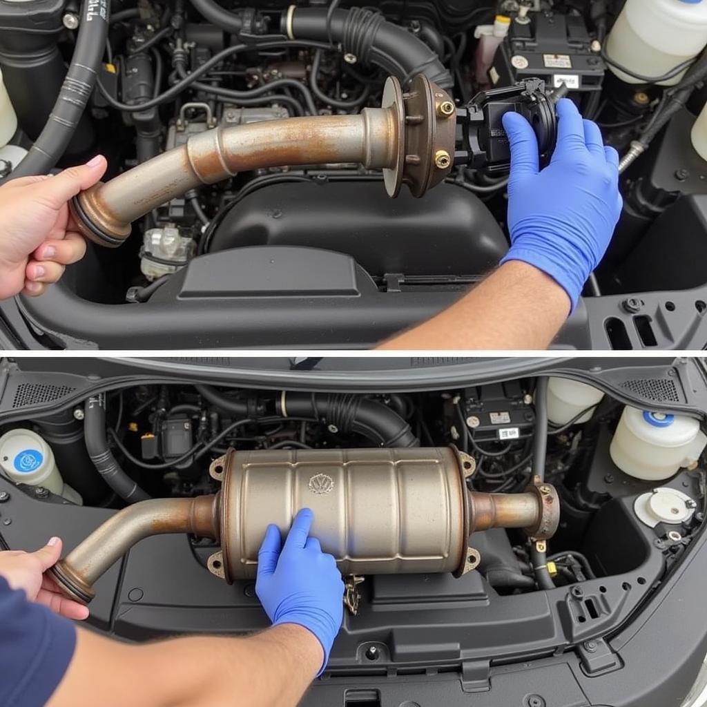 Replacing a VW Golf Catalytic Converter