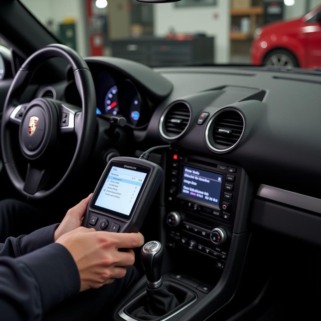 Diagnosing Porsche Boxster with OBD-II Scanner