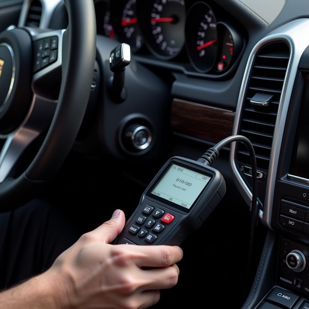 Using an OBD-II Scanner on a Porsche Cayenne