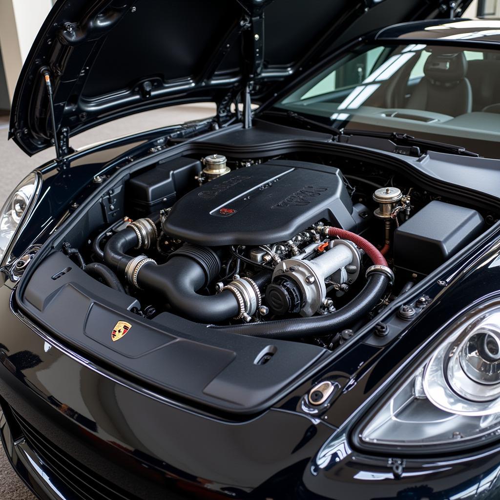 Porsche Panamera engine bay