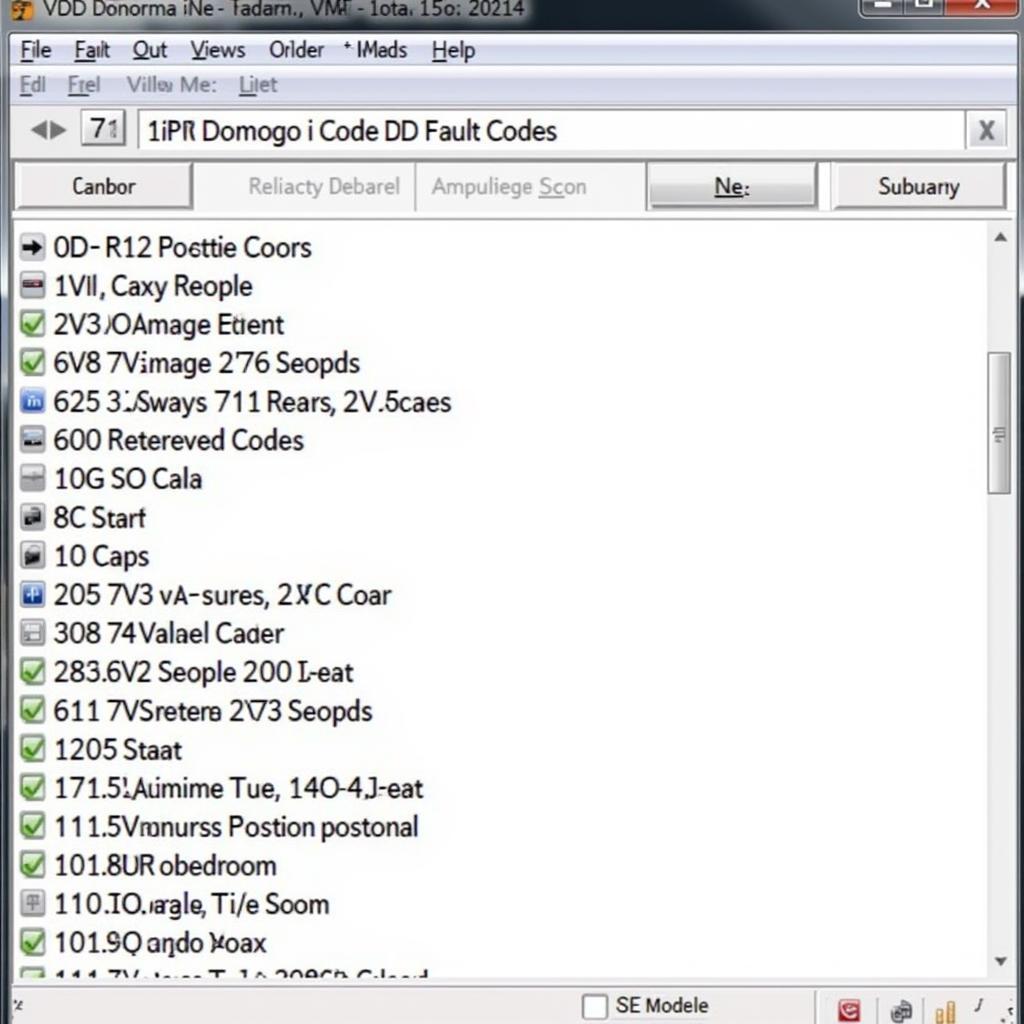 Ross-Tech 5582 VCDS Software Screenshot Showing Fault Codes