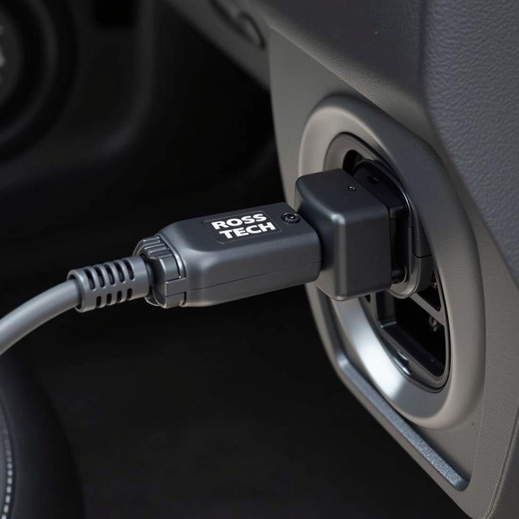 Ross-Tech Cable Connected to Car