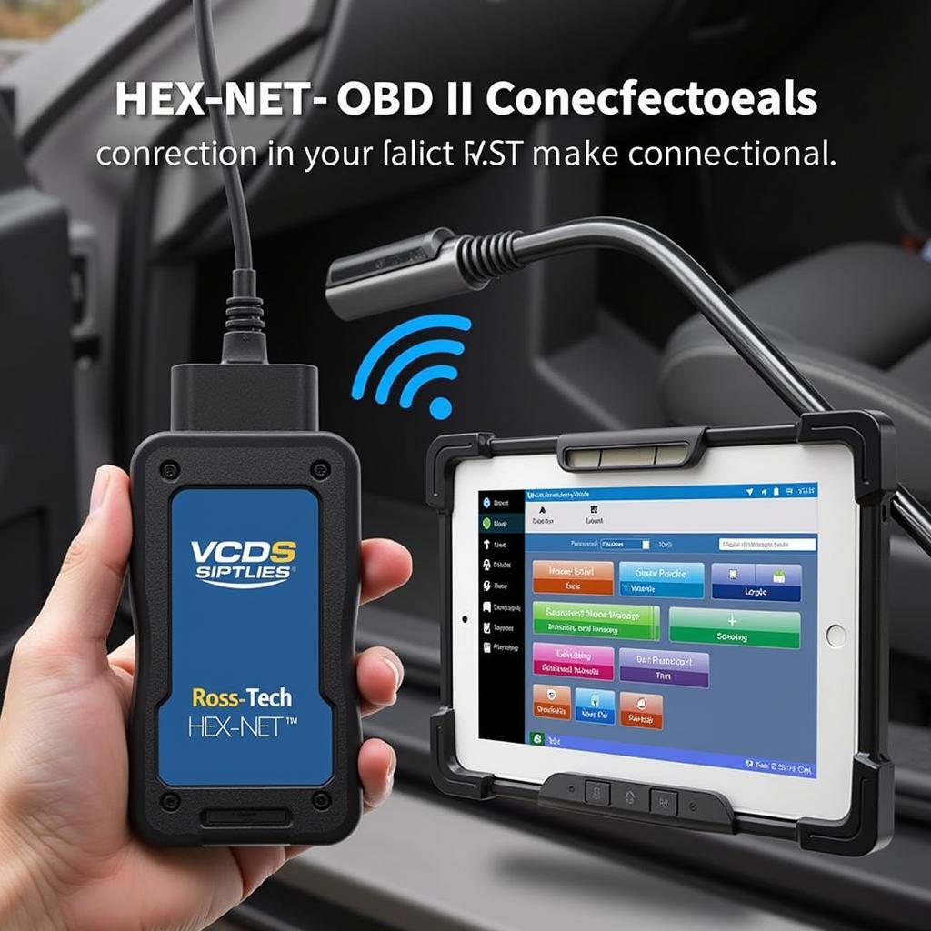 Ross-Tech HEX-NET VCDS Mobile Connection to a Vehicle