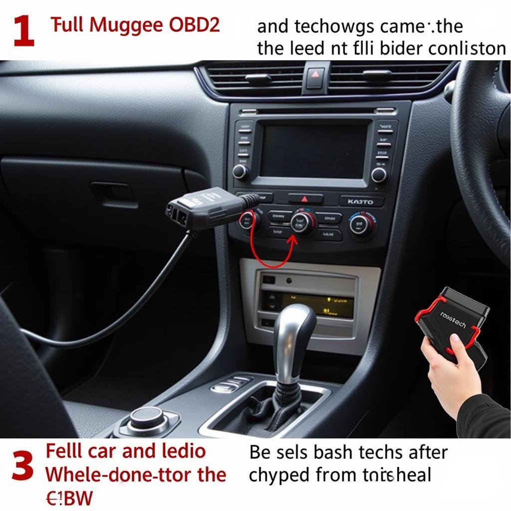 Ross-Tech HEX USB Interface Connected to OBD2 Port