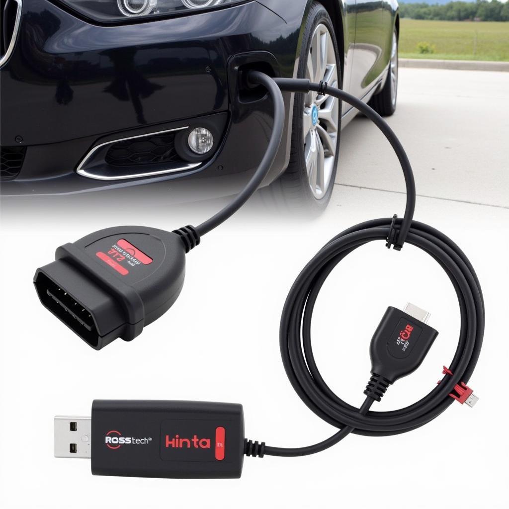 Ross-Tech HEX-USB+CAN hinta Connected to Car OBD-II Port