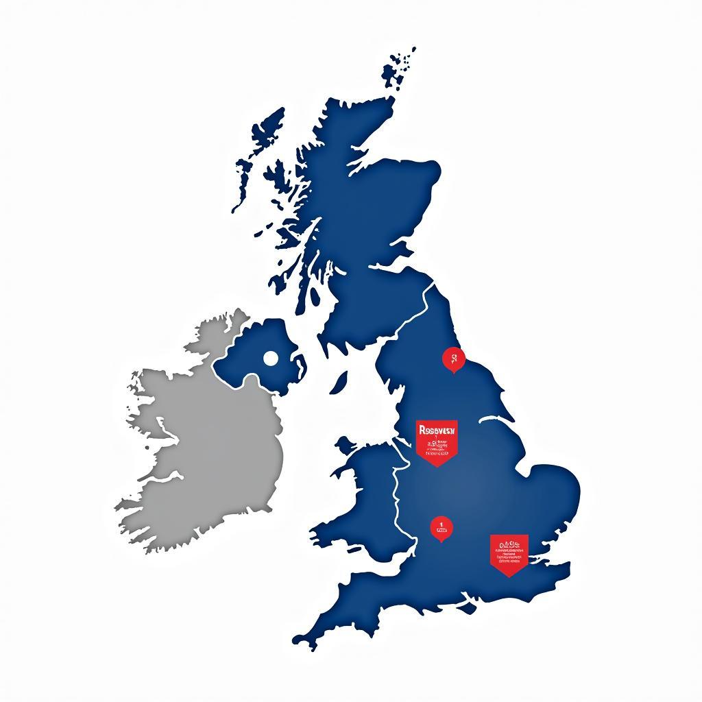 Map of Ross-Tech Distributors in the UK