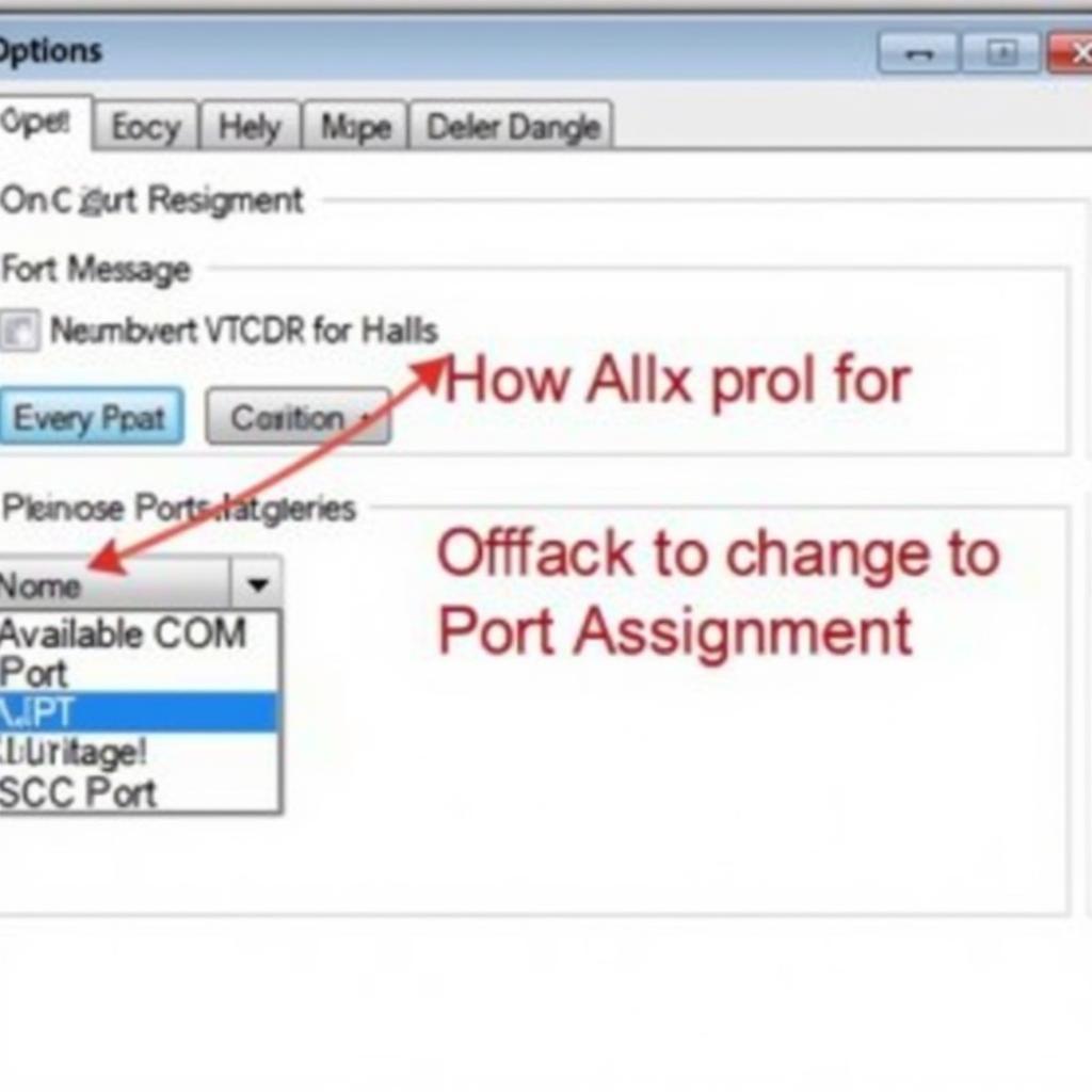 Ross-Tech VCDS Software Options Menu showing COM Port Selection