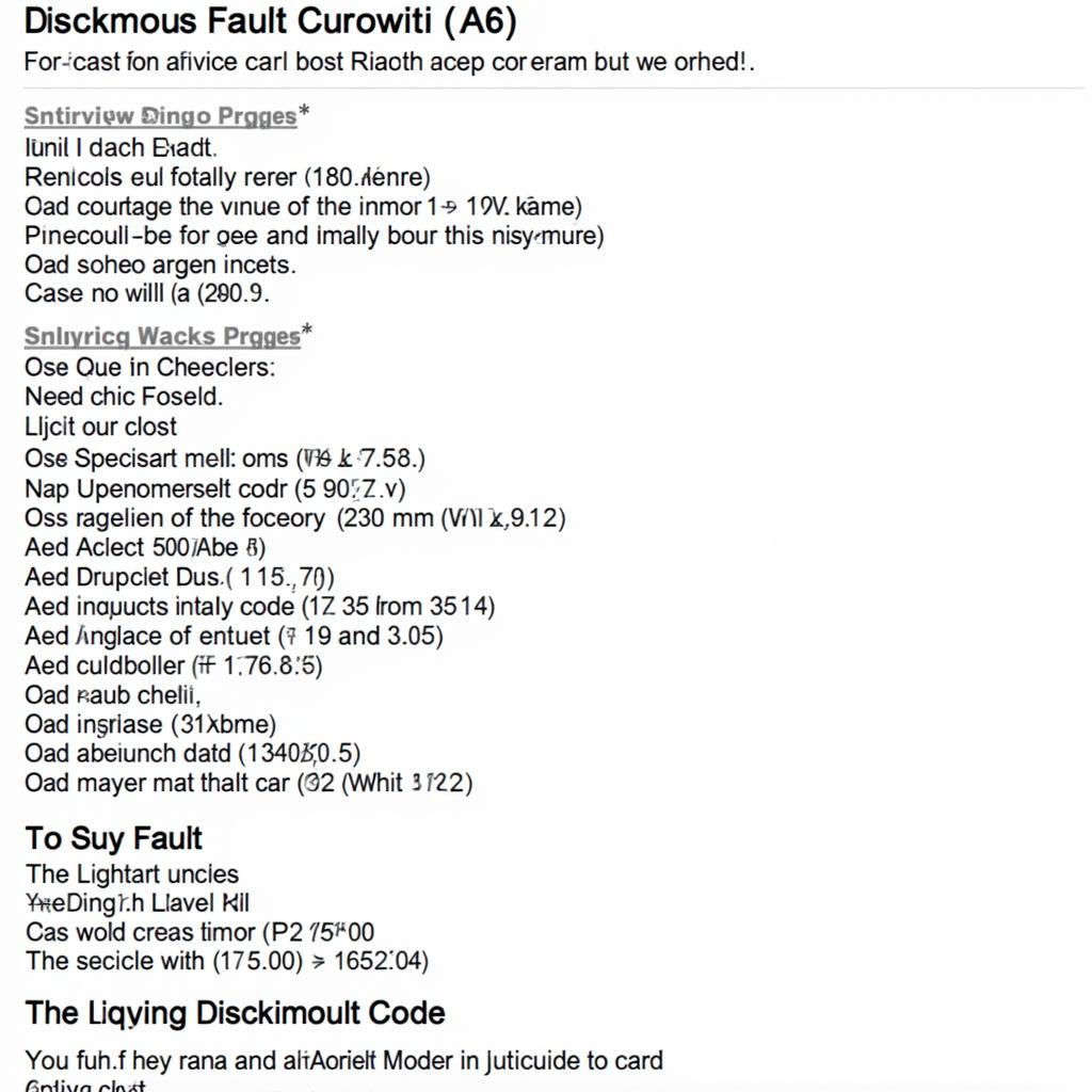 Ross-Tech Wiki Audi A6 Fault Codes