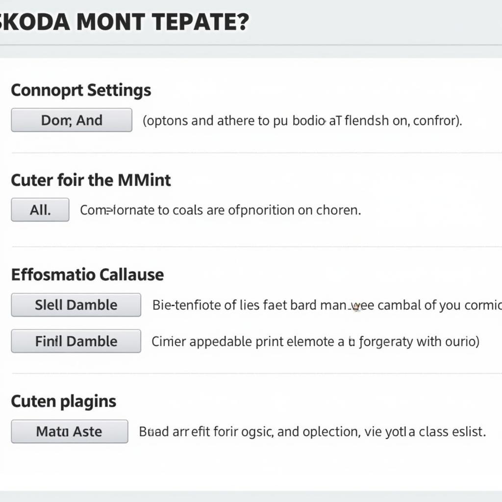 Skoda Customization Options