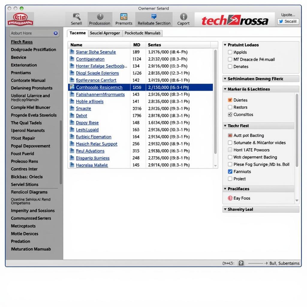 Tech Rossa Repair Information Database