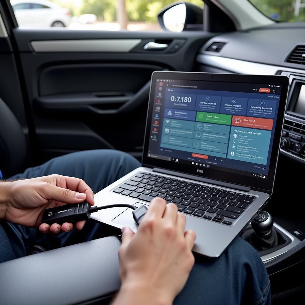 Using a VAG COM interface for car diagnostics