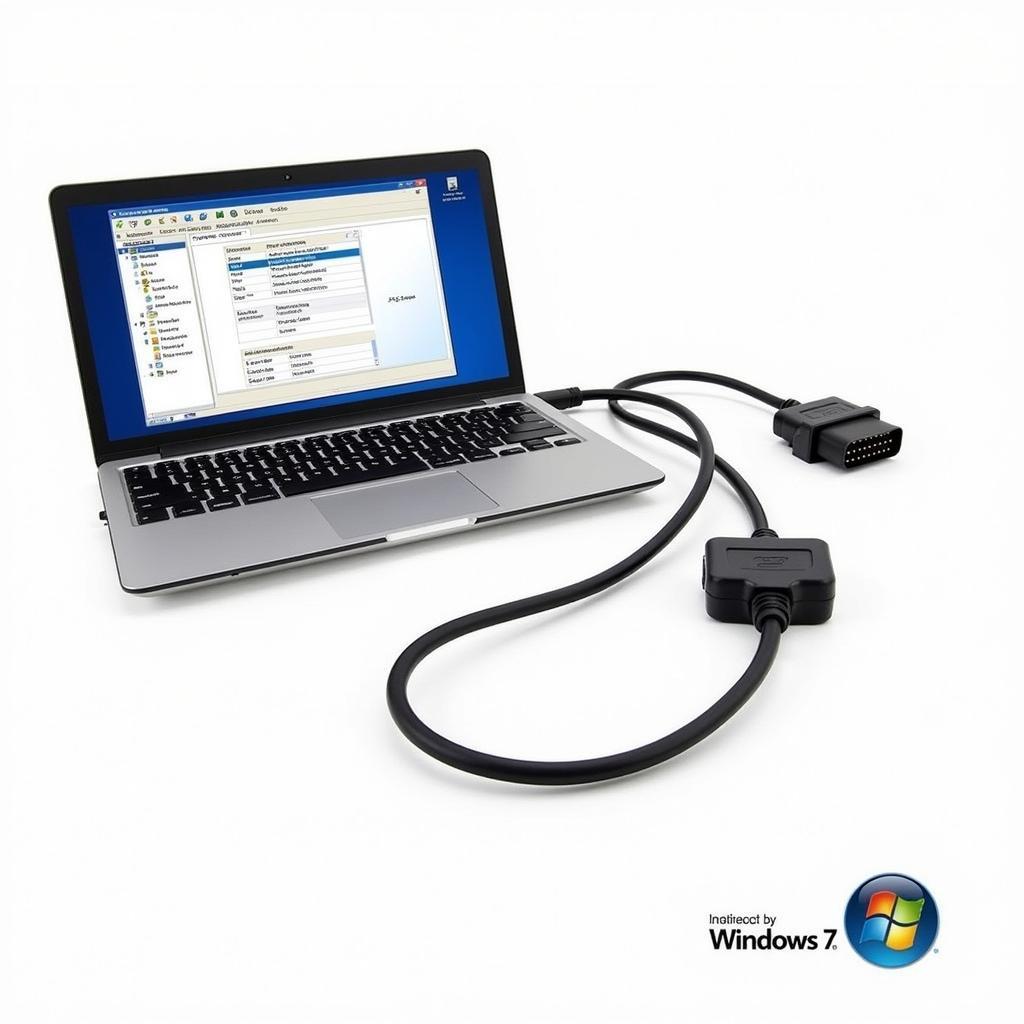 VAG-COM 311.2 Interface Connected to a Windows 7 Laptop