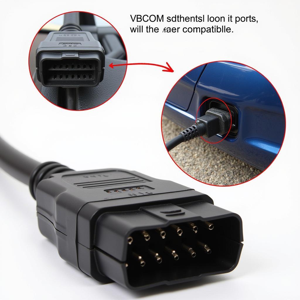 VAG COM Cable Connected to Car