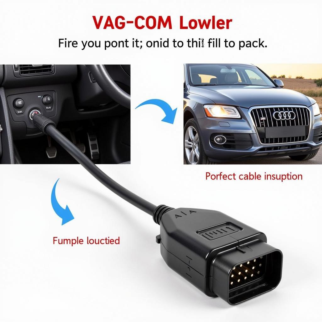 Connecting VAG-COM Cable to Audi OBD-II Port