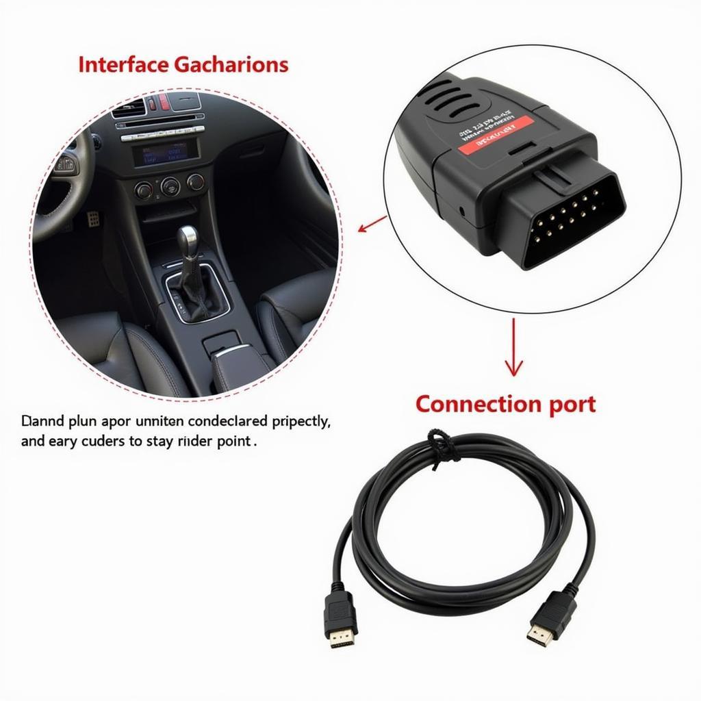 VAG-COM KKL 409.1 Interface Connected to OBD2 Port