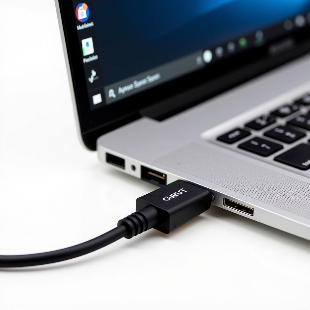 VAG COM KKL Cable Connected to Windows 10 Laptop